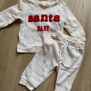 Santa Baby Kids Beige Bottoms Set
